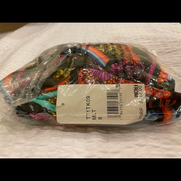 NWOT TRINA TURK Electric Reef Plunge One Piece Swimsuit. Size 8 - Picture 4 of 7